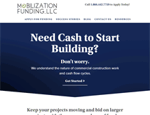 Tablet Screenshot of mobilizationfunding.com